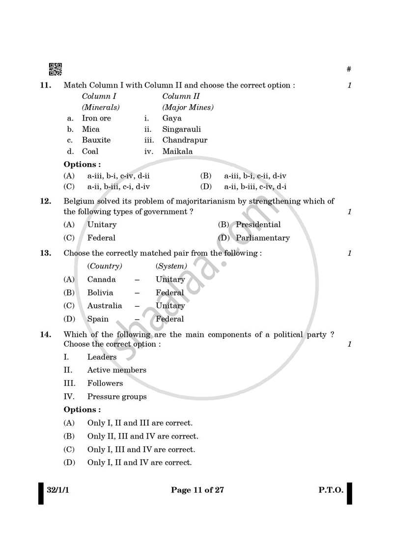 Social Science 2024-2025 Class 10 - CBSE (Central Board of Secondary Education) question paper with PDF download