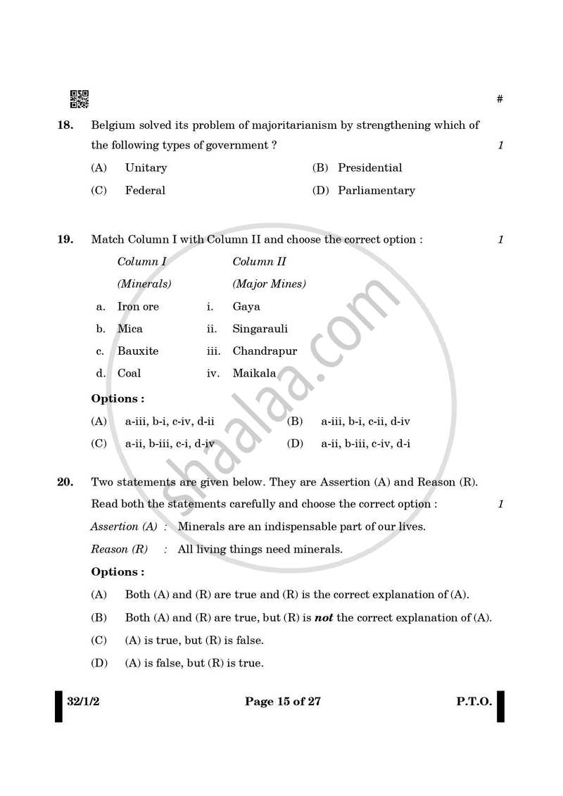 Social Science 2024-2025 Class 10 - CBSE (Central Board of Secondary Education) question paper with PDF download
