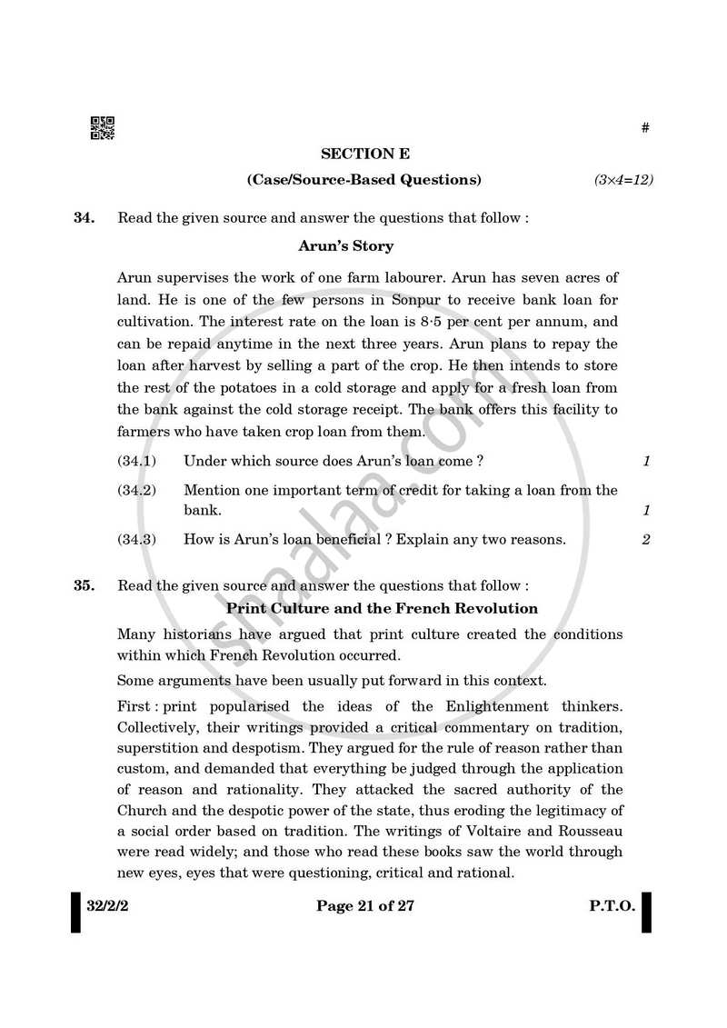 Social Science 2024-2025 Class 10 - CBSE (Central Board of Secondary Education) question paper with PDF download