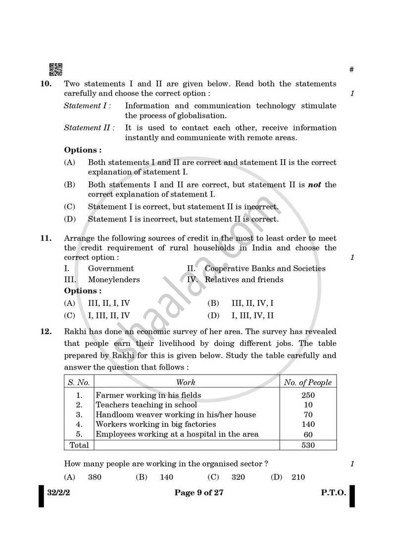 Social Science 2024-2025 Class 10 - CBSE (Central Board of Secondary Education) question paper with PDF download
