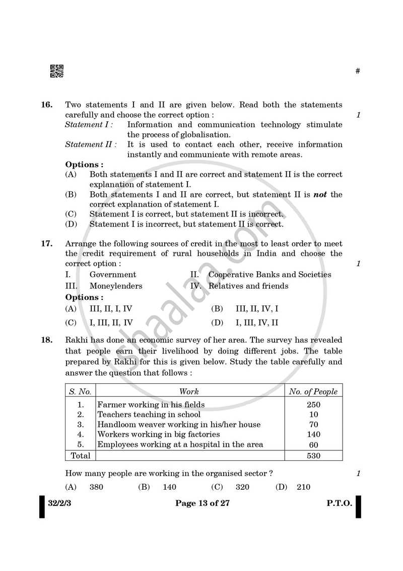 Social Science 2024-2025 Class 10 - CBSE (Central Board of Secondary Education) question paper with PDF download