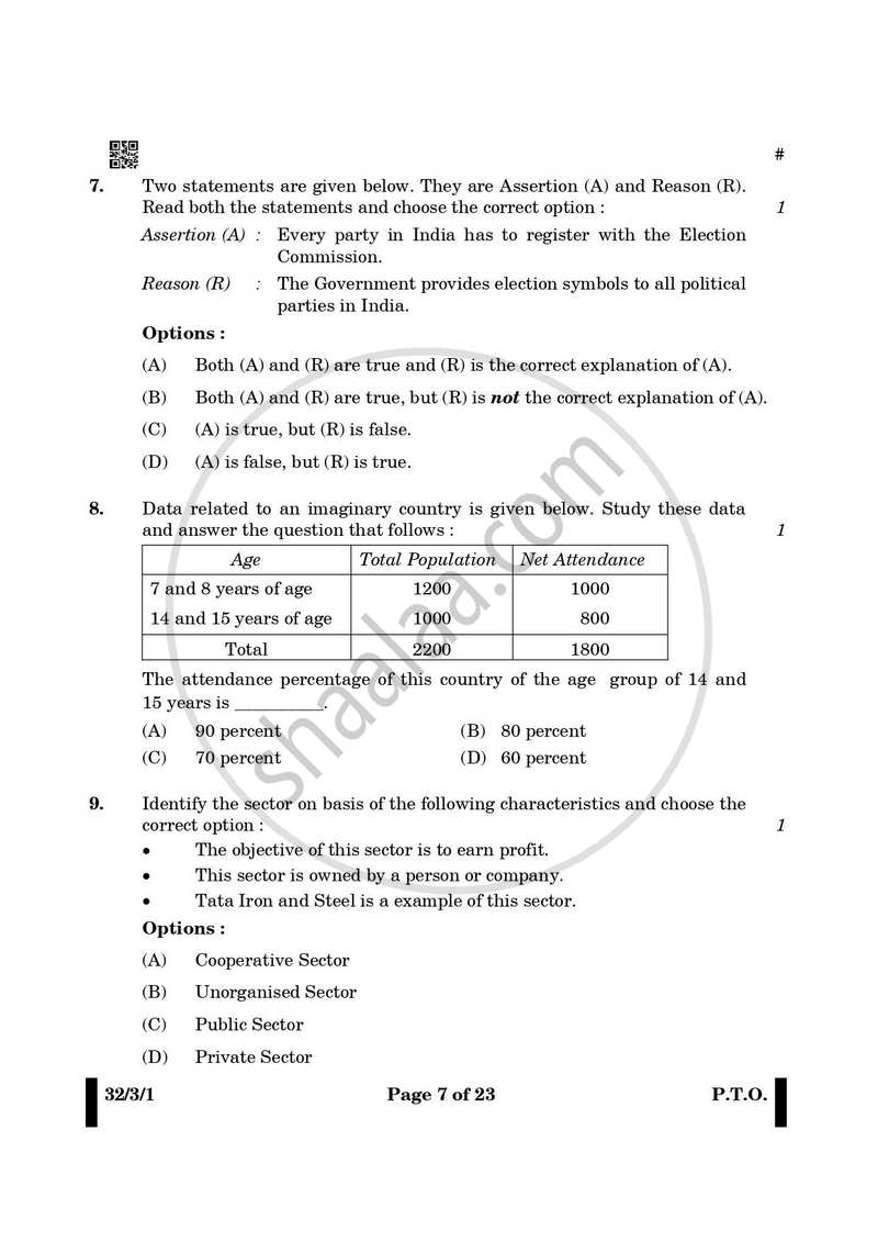 Social Science 2024-2025 Class 10 - CBSE (Central Board of Secondary Education) question paper with PDF download