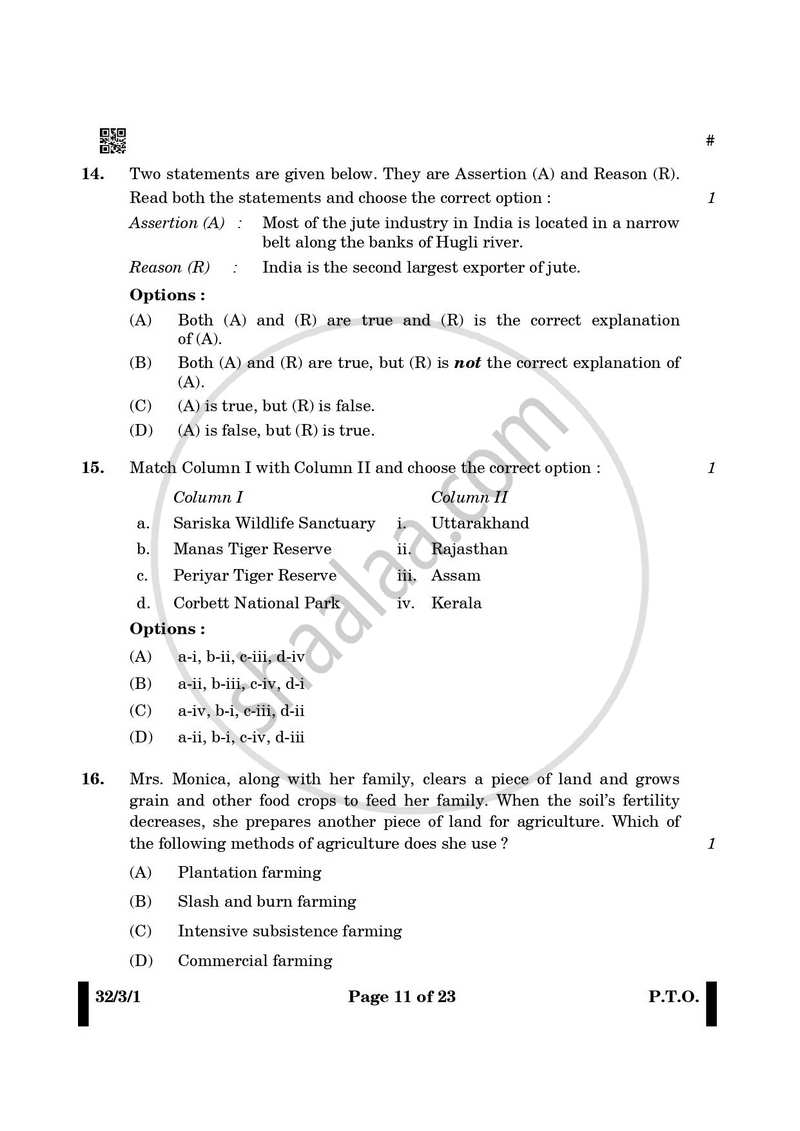 Social Science 2024-2025 Class 10 - CBSE (Central Board of Secondary Education) question paper with PDF download