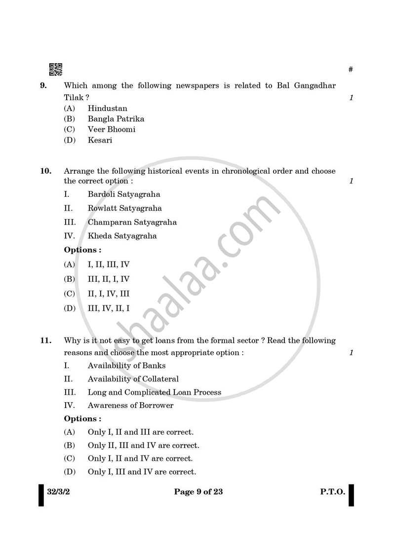 Social Science 2024-2025 Class 10 - CBSE (Central Board of Secondary Education) question paper with PDF download