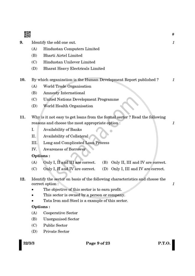 Social Science 2024-2025 Class 10 - CBSE (Central Board of Secondary Education) question paper with PDF download