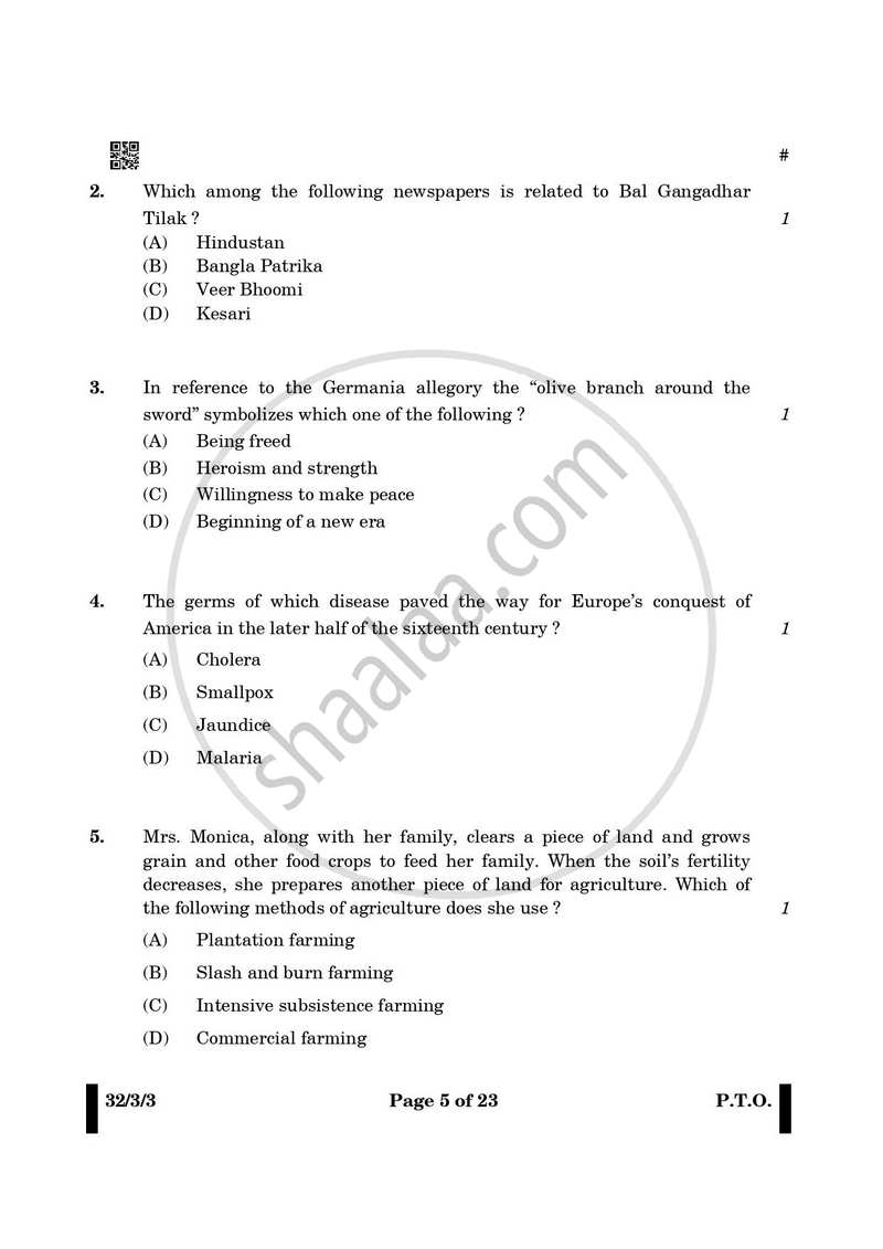 Social Science 2024-2025 Class 10 - CBSE (Central Board of Secondary Education) question paper with PDF download