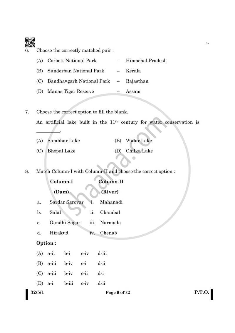 Social Science 2024-2025 Class 10 - CBSE (Central Board of Secondary Education) question paper with PDF download