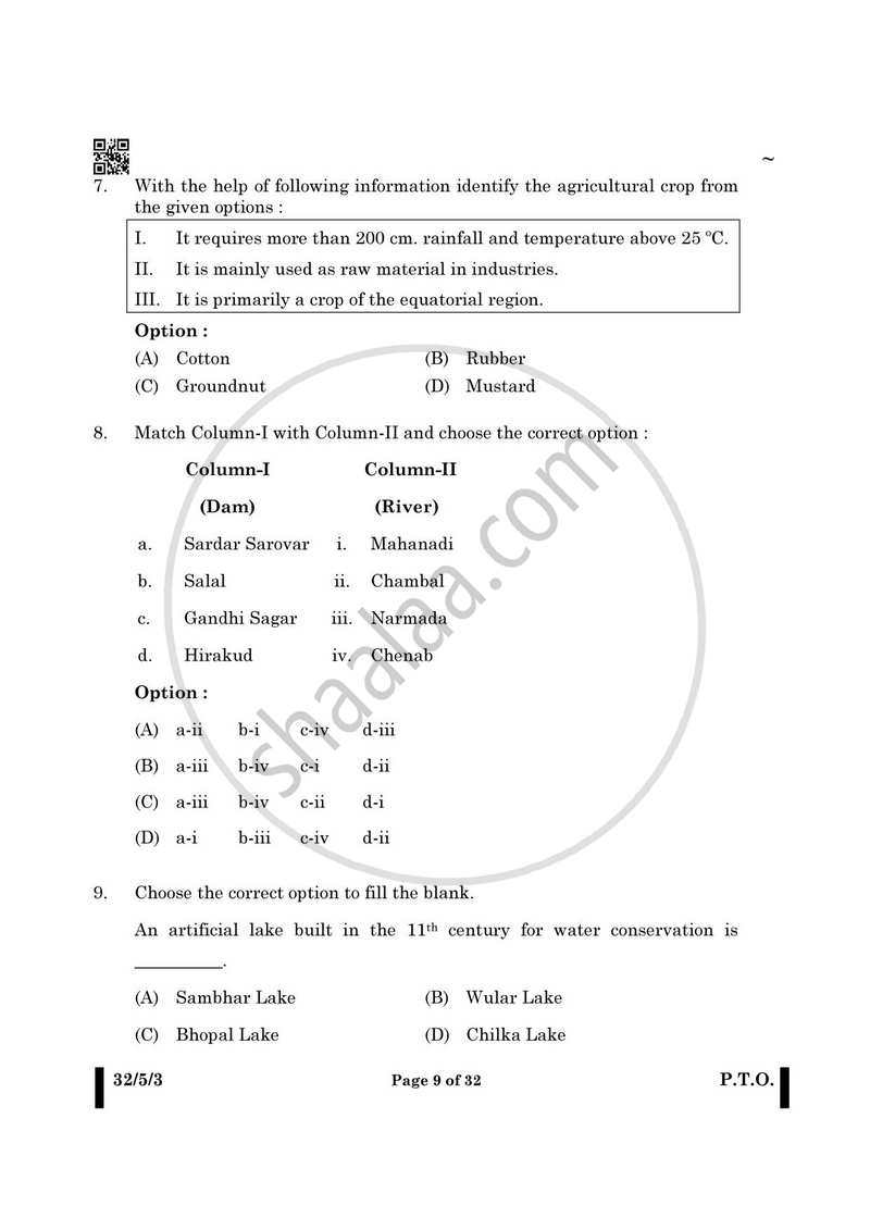 Social Science 2024-2025 Class 10 - CBSE (Central Board of Secondary Education) question paper with PDF download