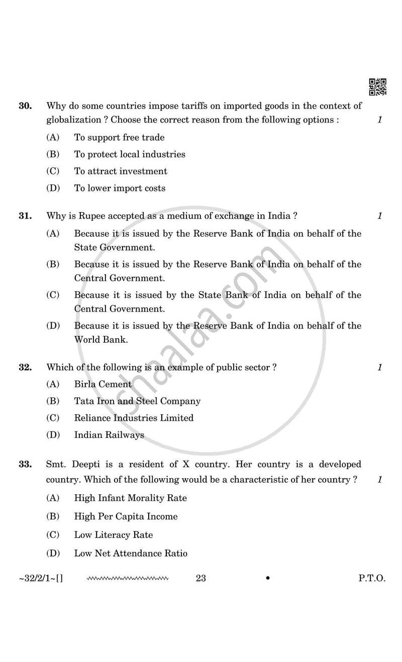 Social Science 2025-2026 Class 10 - CBSE (Central Board of Secondary Education) question paper with PDF download