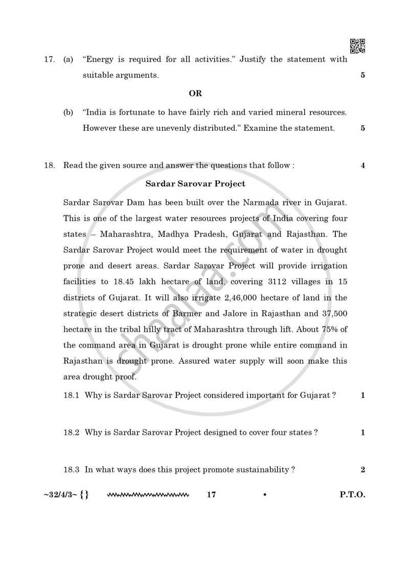 Social Science 2025-2026 Class 10 - CBSE (Central Board of Secondary Education) question paper with PDF download