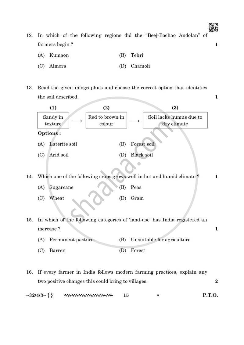 Social Science 2025-2026 Class 10 - CBSE (Central Board of Secondary Education) question paper with PDF download