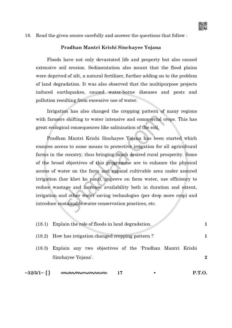 Social Science 2025-2026 Class 10 - CBSE (Central Board of Secondary Education) question paper with PDF download