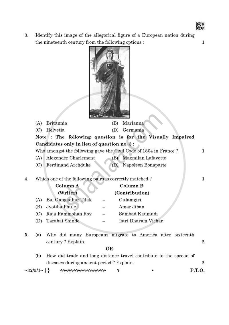 Social Science 2025-2026 Class 10 - CBSE (Central Board of Secondary Education) question paper with PDF download