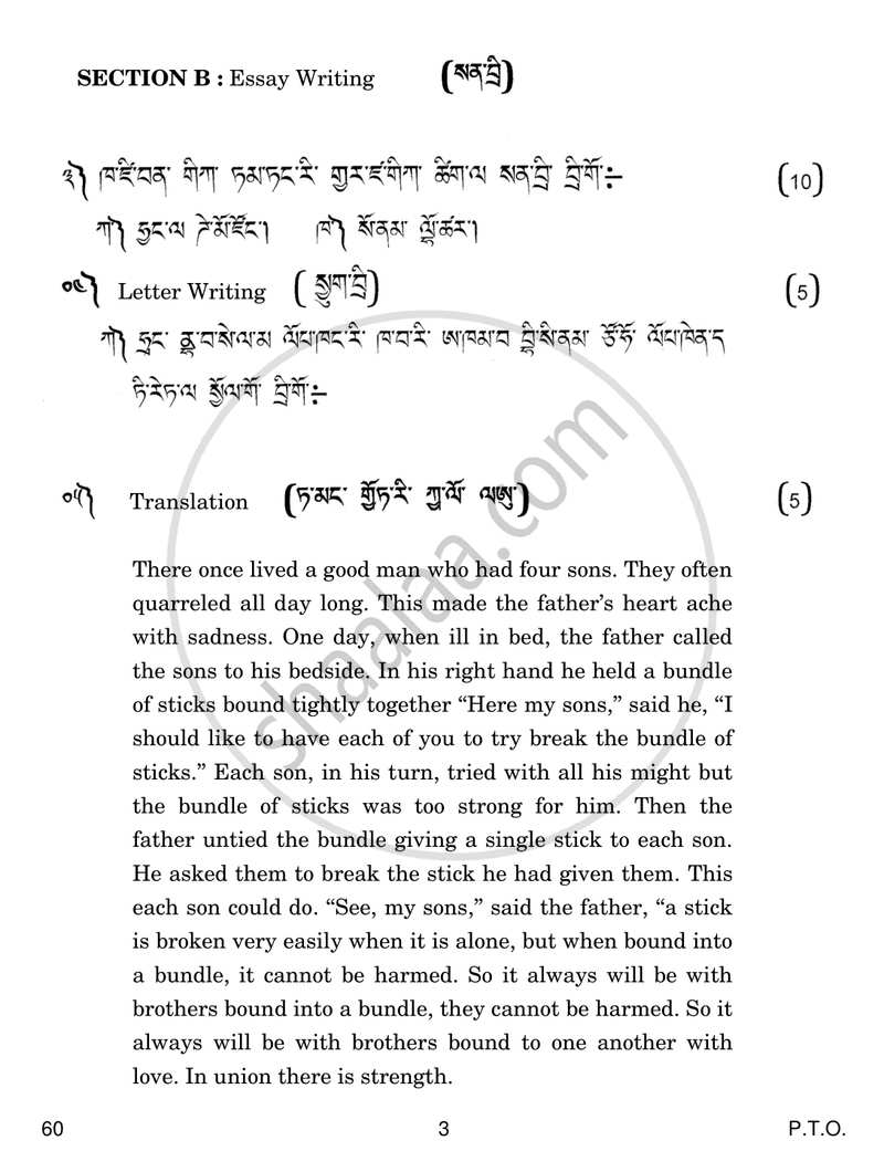 Tamang 2016-2017 Class 10 - CBSE (Central Board of Secondary Education) question paper with PDF download