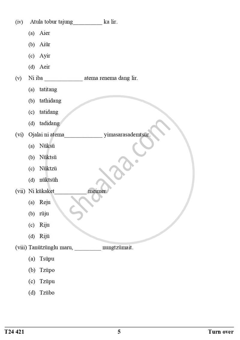 Ao-naga 2023-2024 ICSE Class 10 - CISCE (Council for the Indian School Certificate Examinations) question paper with PDF download