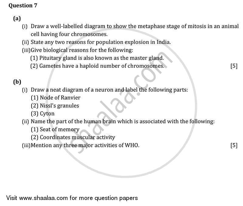 Biology 2011-2012 ICSE Class 10  - CISCE (Council for the Indian School Certificate Examinations) question paper with PDF download