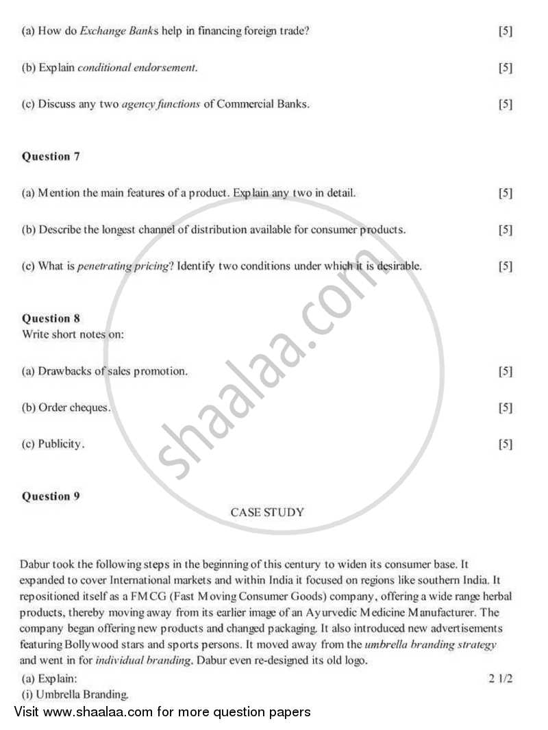 Commercial Applications 2005-2006 ICSE Class 10  - CISCE (Council for the Indian School Certificate Examinations) question paper with PDF download