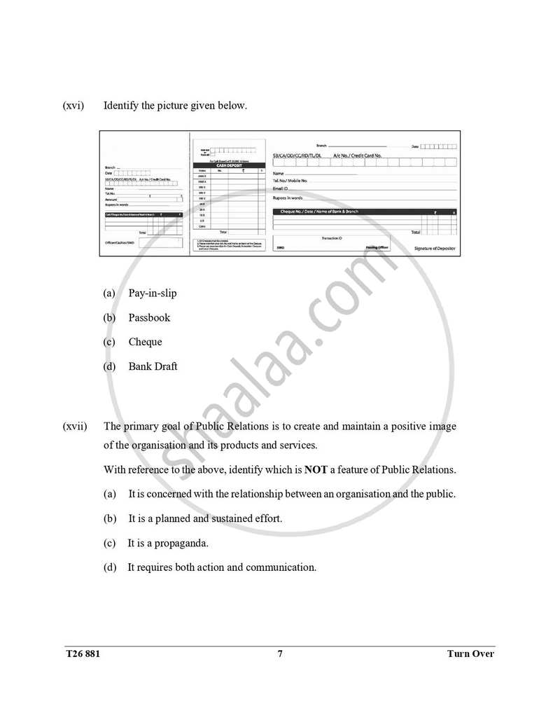 Commercial Applications 2025-2026 ICSE Class 10 - CISCE (Council for the Indian School Certificate Examinations) question paper with PDF download
