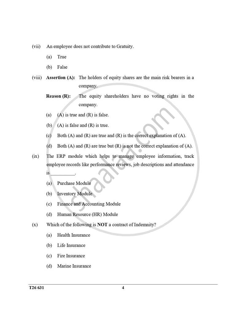 Commercial Studies 2025-2026 ICSE Class 10 - CISCE (Council for the Indian School Certificate Examinations) question paper with PDF download