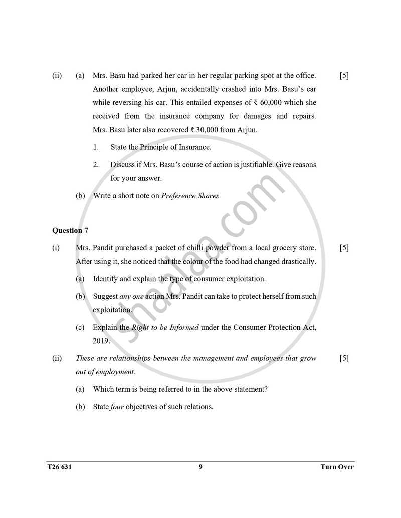 Commercial Studies 2025-2026 ICSE Class 10 - CISCE (Council for the Indian School Certificate Examinations) question paper with PDF download