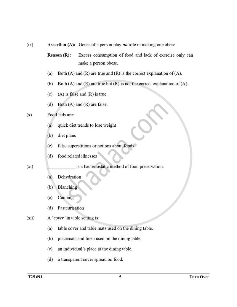 Cookery 2024-2025 ICSE Class 10  - CISCE (Council for the Indian School Certificate Examinations) question paper with PDF download