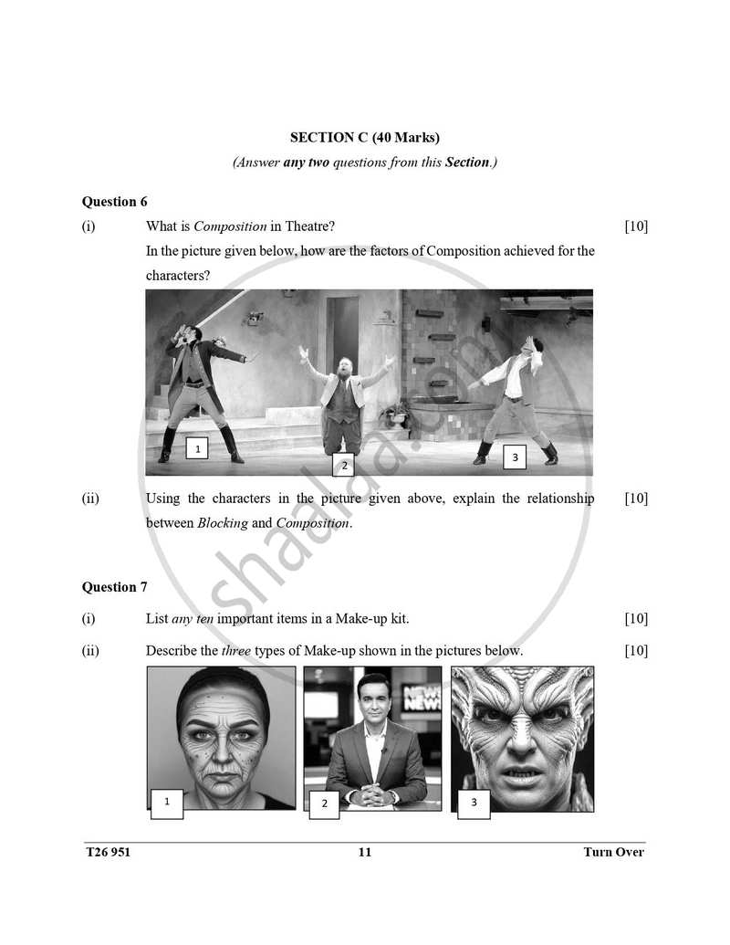 Drama 2025-2026 ICSE Class 10 - CISCE (Council for the Indian School Certificate Examinations) question paper with PDF download