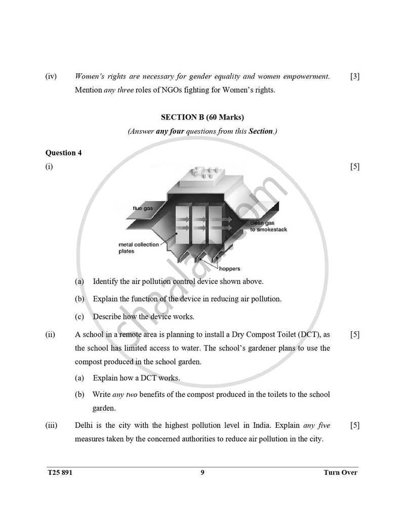 Environmental Applications 2024-2025 ICSE Class 10  - CISCE (Council for the Indian School Certificate Examinations) question paper with PDF download