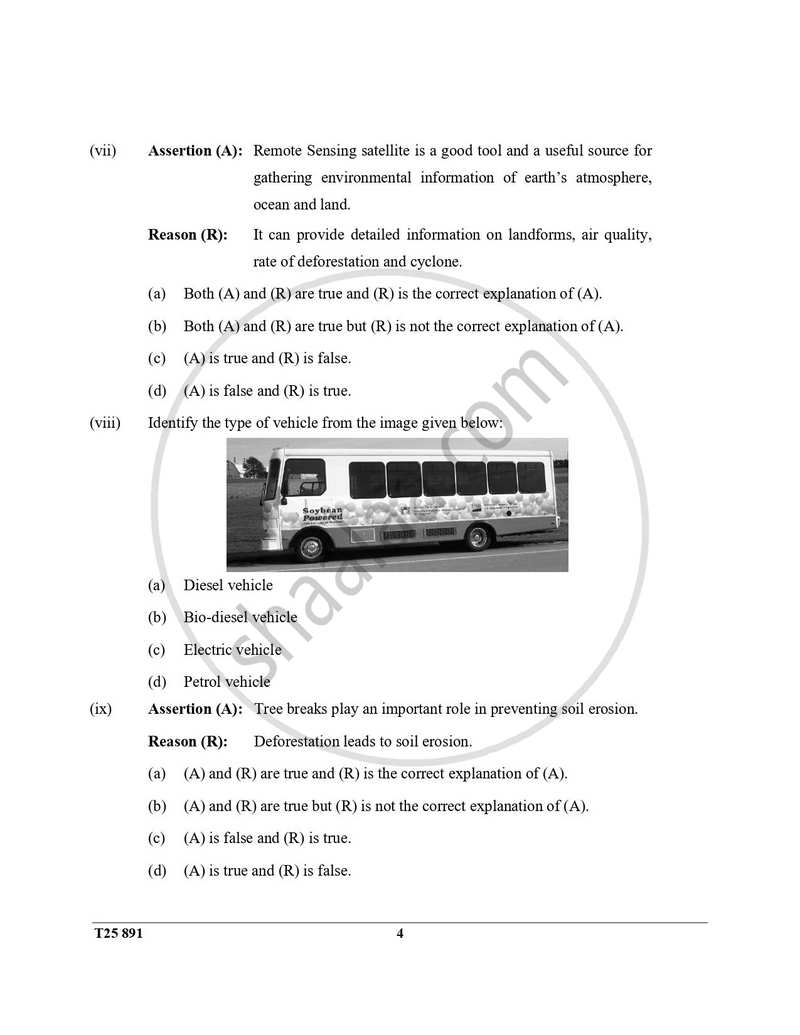 Environmental Applications 2024-2025 ICSE Class 10  - CISCE (Council for the Indian School Certificate Examinations) question paper with PDF download