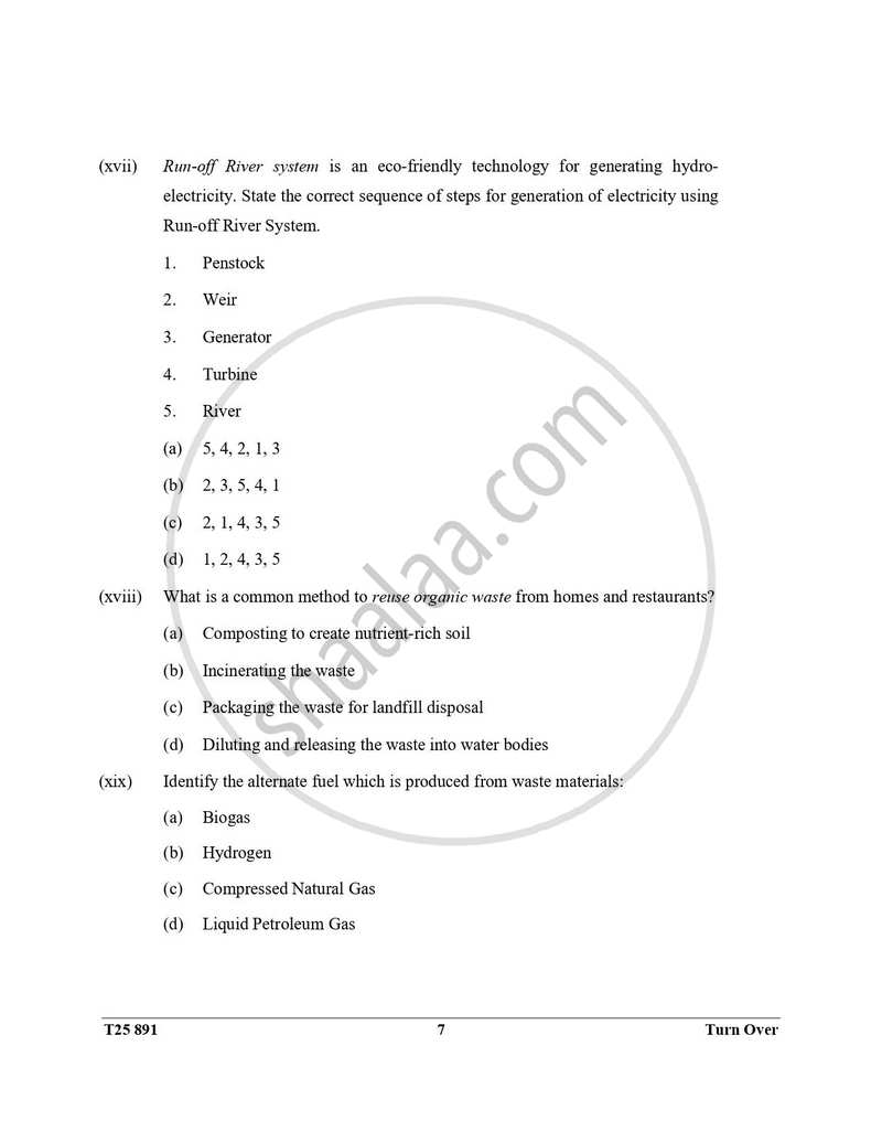 Environmental Applications 2024-2025 ICSE Class 10  - CISCE (Council for the Indian School Certificate Examinations) question paper with PDF download
