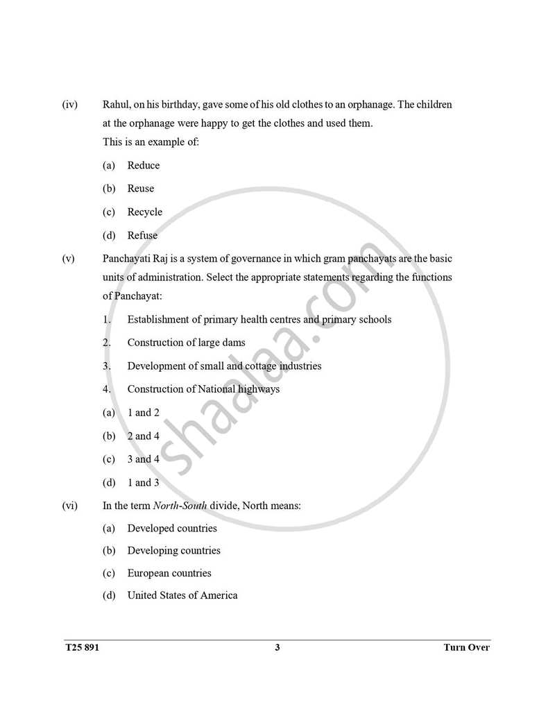 Environmental Applications 2024-2025 ICSE Class 10  - CISCE (Council for the Indian School Certificate Examinations) question paper with PDF download