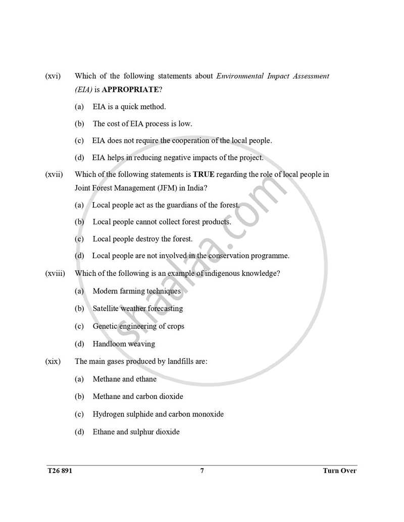 Environmental Applications 2025-2026 ICSE Class 10 - CISCE (Council for the Indian School Certificate Examinations) question paper with PDF download