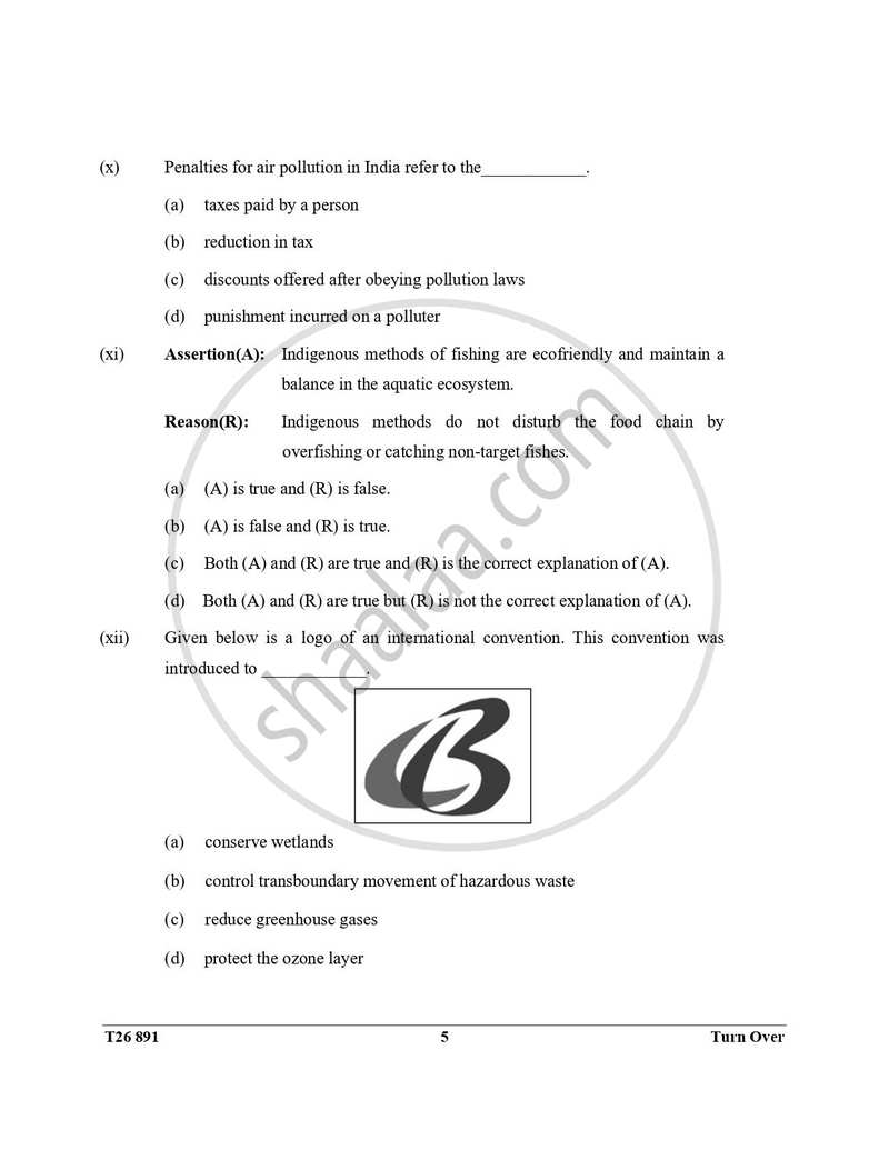Environmental Applications 2025-2026 ICSE Class 10 - CISCE (Council for the Indian School Certificate Examinations) question paper with PDF download