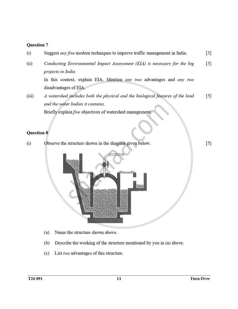 Environmental Applications 2025-2026 ICSE Class 10 - CISCE (Council for the Indian School Certificate Examinations) question paper with PDF download