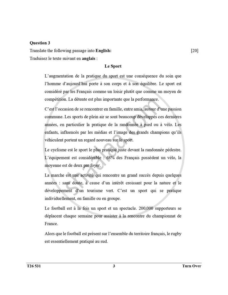 French 2025-2026 ICSE Class 10 - CISCE (Council for the Indian School Certificate Examinations) question paper with PDF download