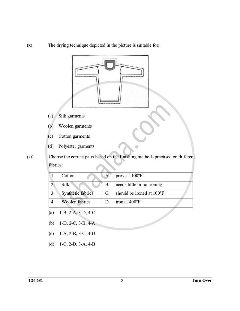 Home Science 2025-2026 ICSE Class 10 - CISCE (Council for the Indian School Certificate Examinations) question paper with PDF download