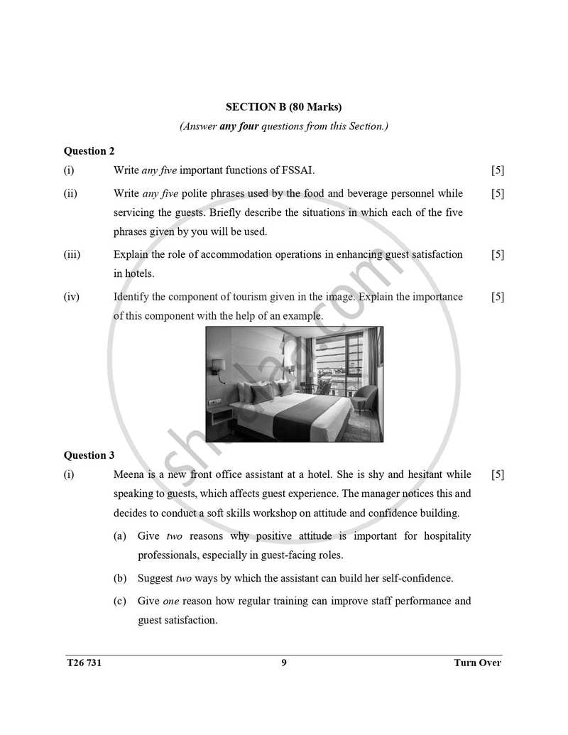 Hospitality Management 2025-2026 ICSE Class 10 - CISCE (Council for the Indian School Certificate Examinations) question paper with PDF download