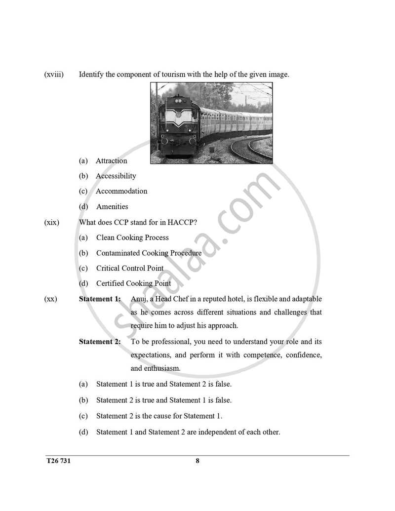 Hospitality Management 2025-2026 ICSE Class 10 - CISCE (Council for the Indian School Certificate Examinations) question paper with PDF download