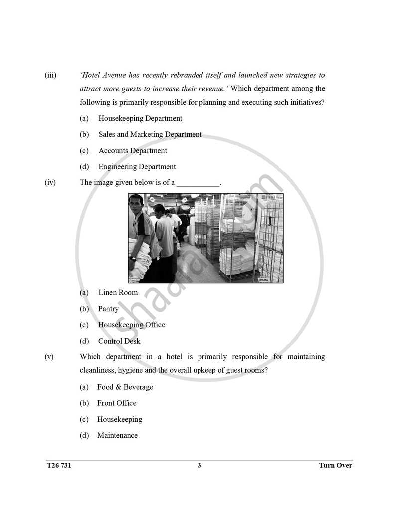 Hospitality Management 2025-2026 ICSE Class 10 - CISCE (Council for the Indian School Certificate Examinations) question paper with PDF download