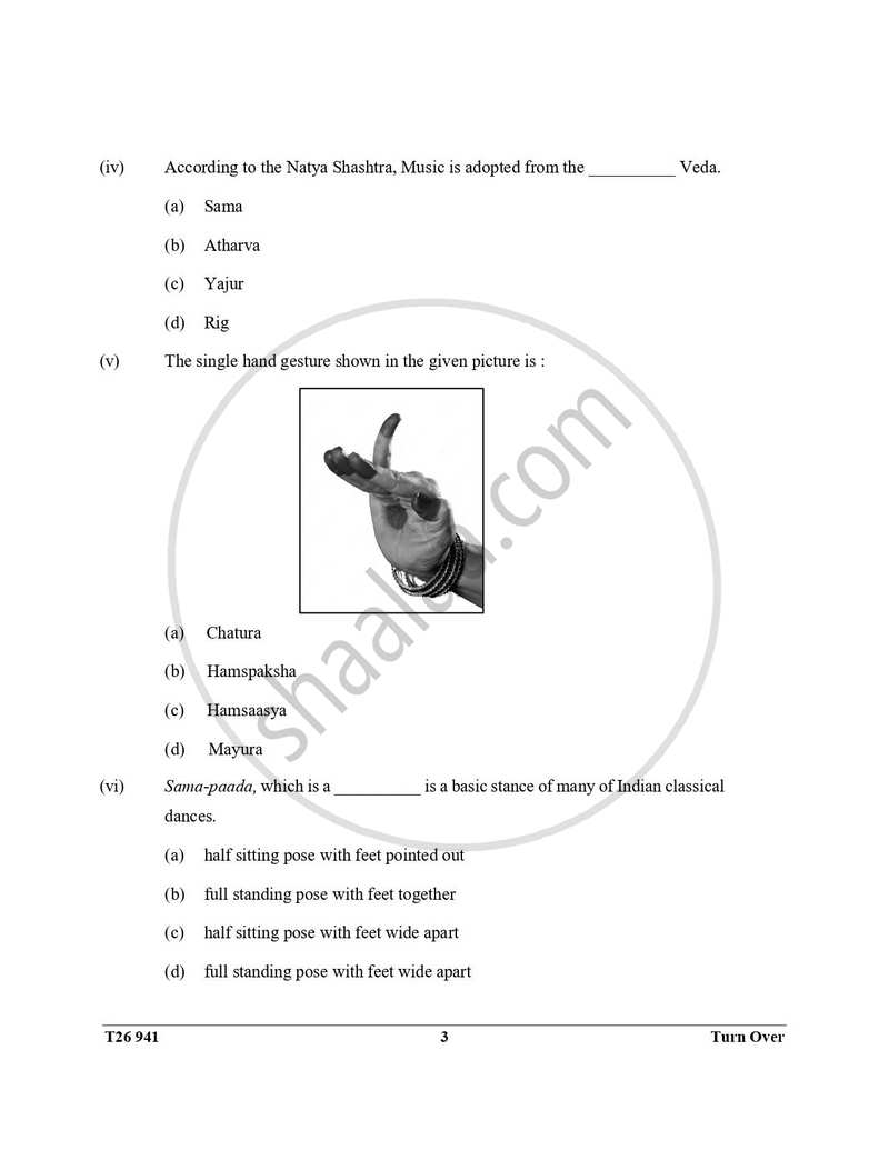 Indian Dance 2025-2026 ICSE Class 10 - CISCE (Council for the Indian School Certificate Examinations) question paper with PDF download