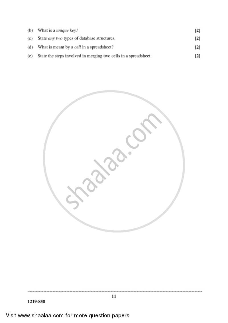 Accounts 2018-2019 - I.S.C. - Class 12 - CISCE (Council for the Indian School Certificate Examinations) question paper with PDF download