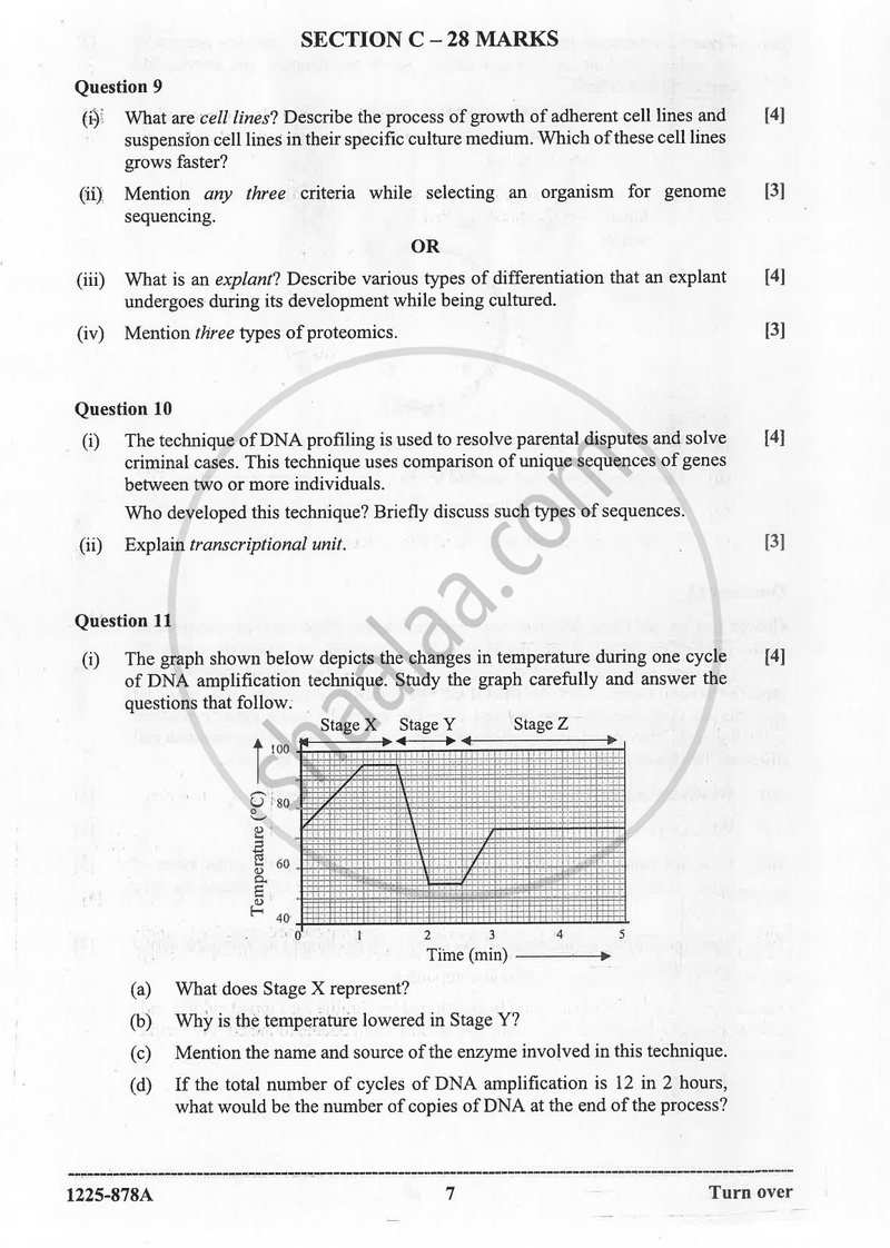 Biotechnology (Theory) 2024-2025 - I.S.C. - ISC Class 12 - CISCE (Council for the Indian School Certificate Examinations) question paper with PDF download