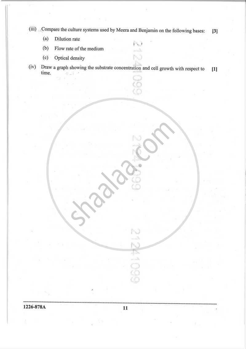 Biotechnology (Theory) 2025-2026 - I.S.C. - ISC Class 12 - CISCE (Council for the Indian School Certificate Examinations) question paper with PDF download
