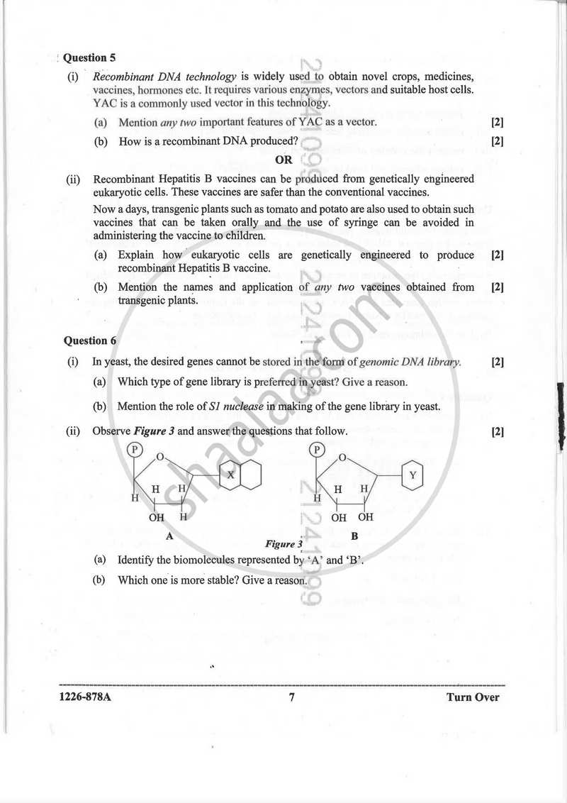 Biotechnology (Theory) 2025-2026 - I.S.C. - ISC Class 12 - CISCE (Council for the Indian School Certificate Examinations) question paper with PDF download