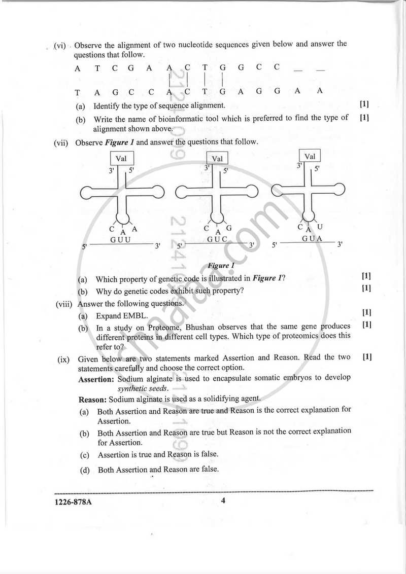 Biotechnology (Theory) 2025-2026 - I.S.C. - ISC Class 12 - CISCE (Council for the Indian School Certificate Examinations) question paper with PDF download