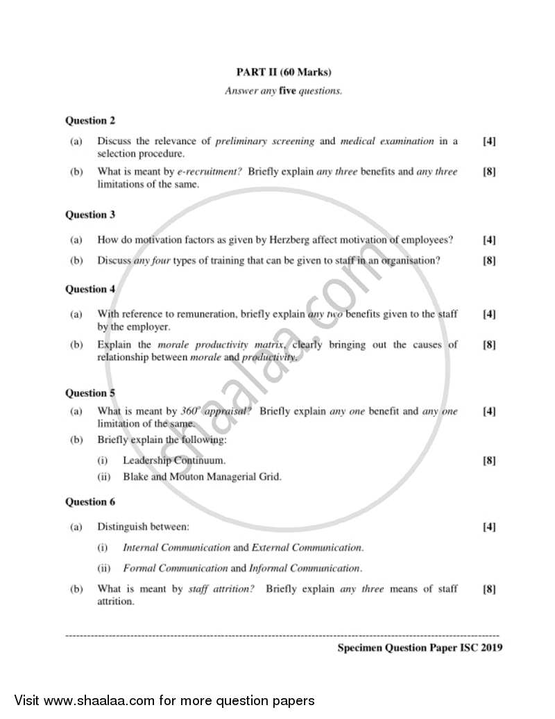 Business Studies 2018-2019 - I.S.C. - Class 12 - CISCE (Council for the Indian School Certificate Examinations) question paper with PDF download