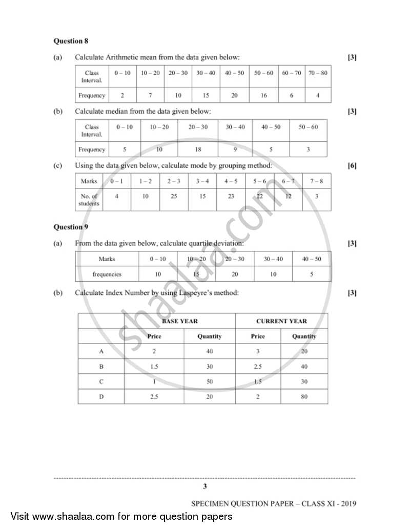 Economics 2018-2019 - I.S.C. - Class 11 - CISCE (Council for the Indian School Certificate Examinations) question paper with PDF download