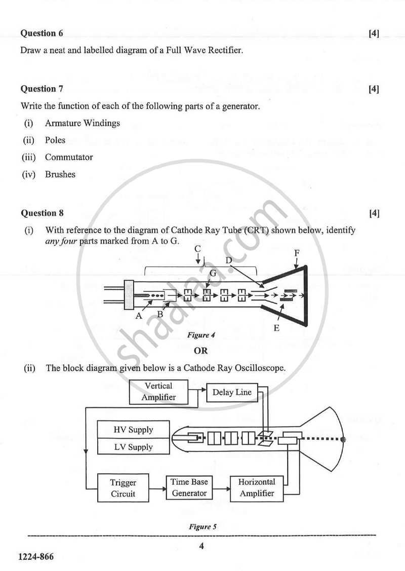 Electricity and Electronics 2023-2024 - I.S.C. - ISC Class 12 - CISCE (Council for the Indian School Certificate Examinations) question paper with PDF download
