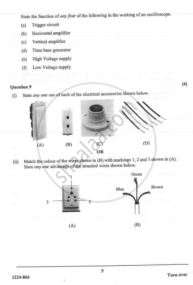 Electricity and Electronics 2023-2024 - I.S.C. - ISC Class 12 - CISCE (Council for the Indian School Certificate Examinations) question paper with PDF download