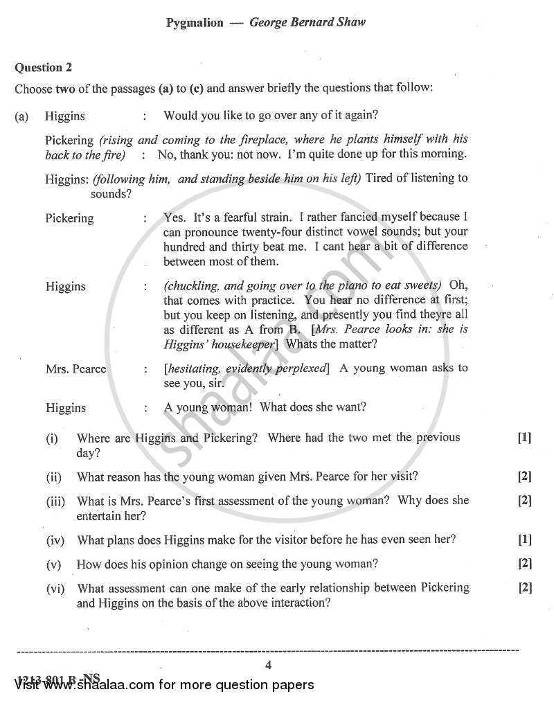 English Literature 2012-2013 - I.S.C. - Class 12 - CISCE (Council for the Indian School Certificate Examinations) question paper with PDF download