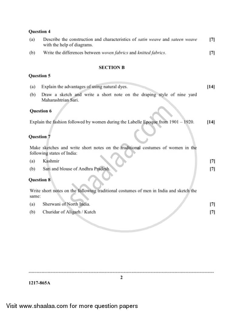 Fashion Designing (Theory) 2016-2017 - I.S.C. - Class 12 - CISCE (Council for the Indian School Certificate Examinations) question paper with PDF download